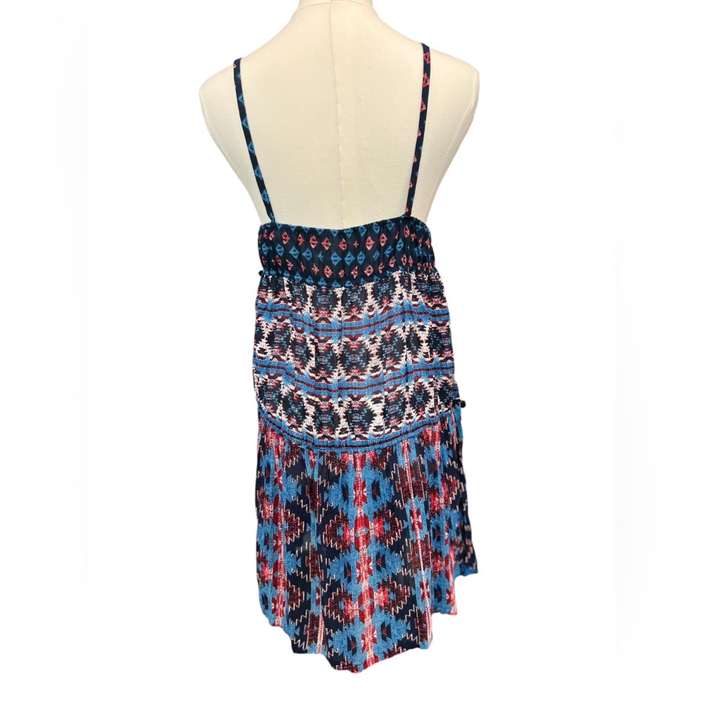 🆕 💙❤️🤍 NWOT WALLFLOWER Aztec Design Spaghetti Strap Dress | Women’s Sz M - Picture 4 of 10